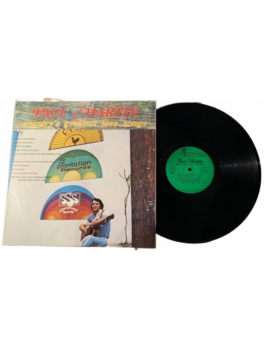 Paul Martin Country's Greatest Love Songs Vinyl Record LP with Sleeve